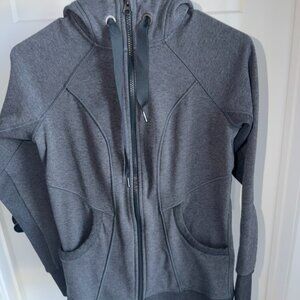 Athleta Women's Heather Gray Full Zip Hoodie